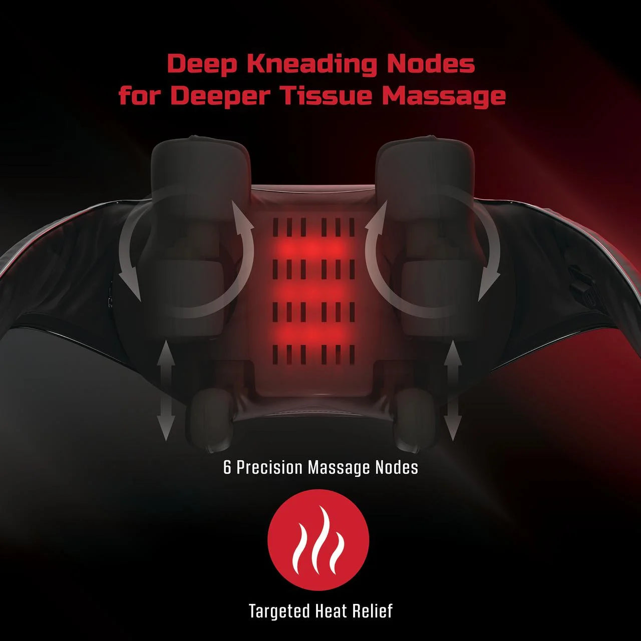 Zenavia™ Cordless Heated Neck and Shoulder Massager