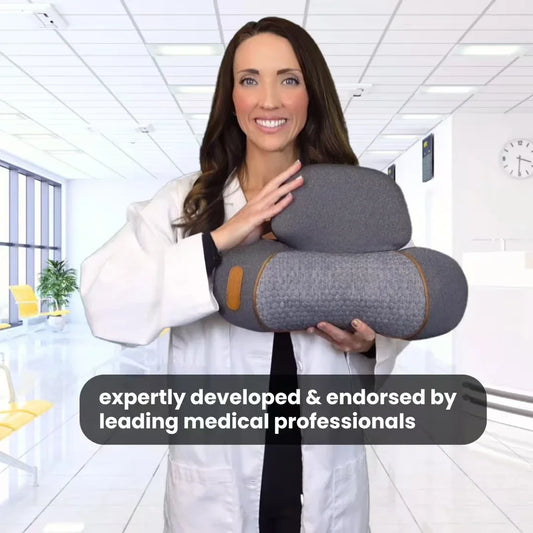 Cosseal-3-In-1 Neck Massager Cervical Pillow Hot Compress Vibration Massage Neck Traction Relax Pillow Spine Support Massager